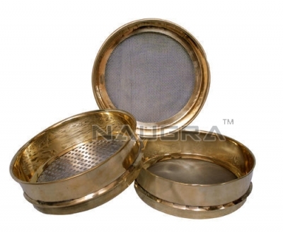 Standard Test Sieves 20cm diameter, (Spun Br ass Frame)