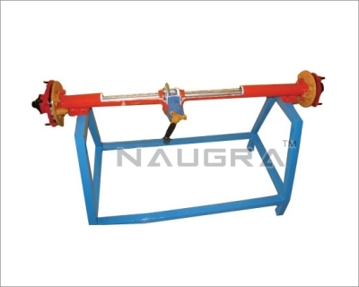 Cut section model of semi floating deferential And wheel mechanism (working)